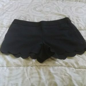 Black Scallop Shorts (size 4)